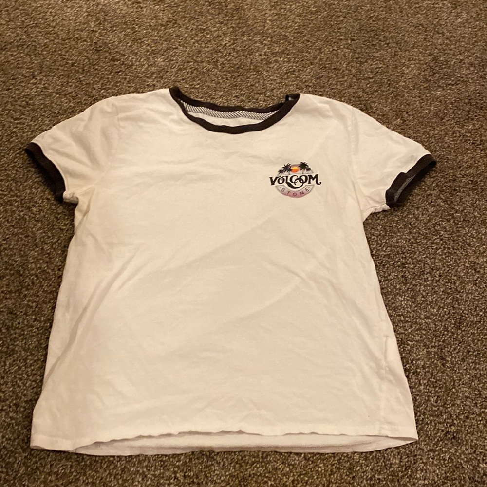 White volcom  shirt
